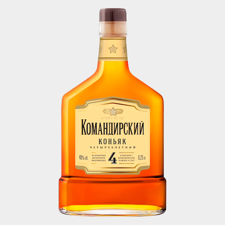 Коньяк Командирский 4 года