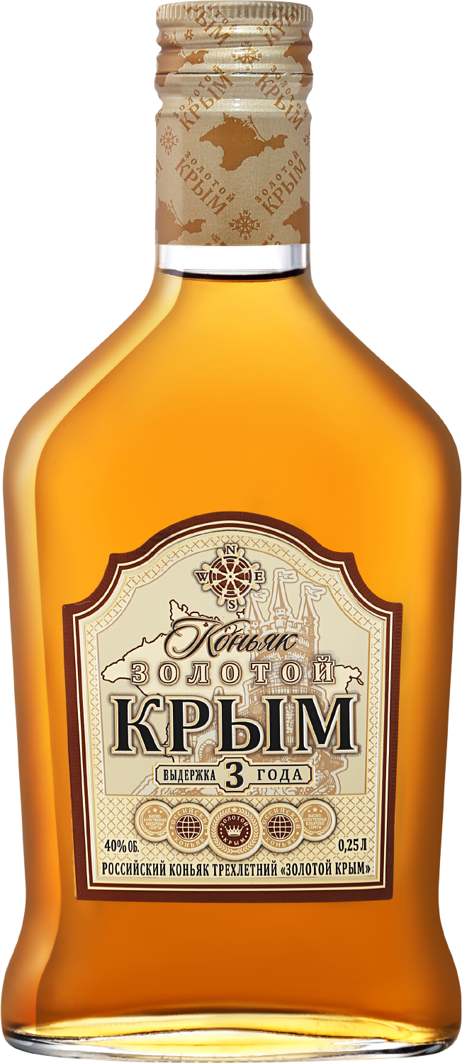 Коньяк Золотой Крым 3 года