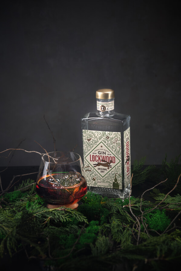 Джин «Lockwood» Original Dry gift box with glass
