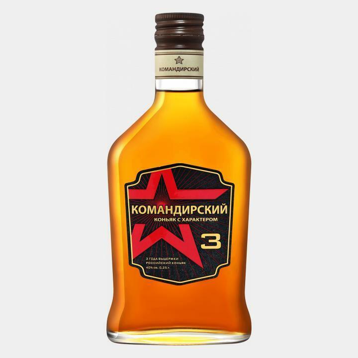 Коньяк Командирский 3 года
