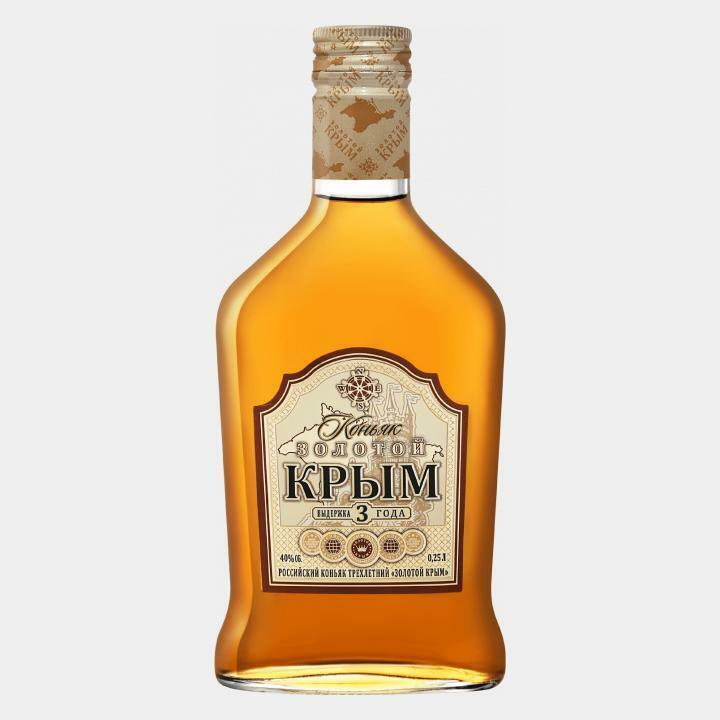 Коньяк Золотой Крым 3 года